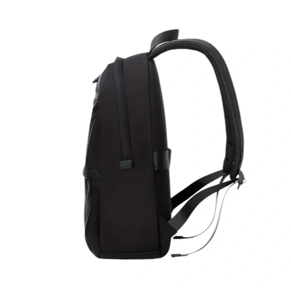 Unbranded Black Multi Pocket Unisex Backpack 14in. Laptop Bag - Picture 2 of 7